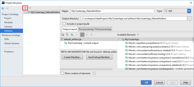 IntelliJ IDEA artifacts create jar.