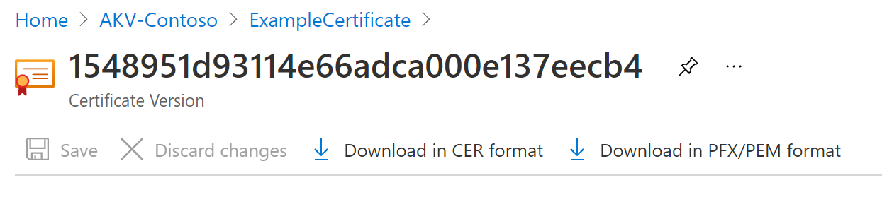 Descarga del certificado