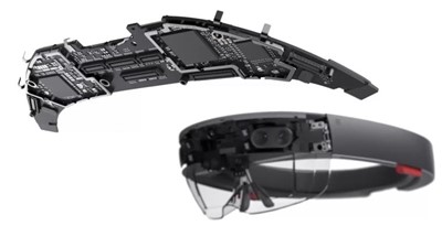 la placa base para Microsoft HoloLens.