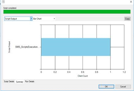 Monitor de script: script truncado