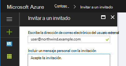 Invitar a un usuario externo como invitado