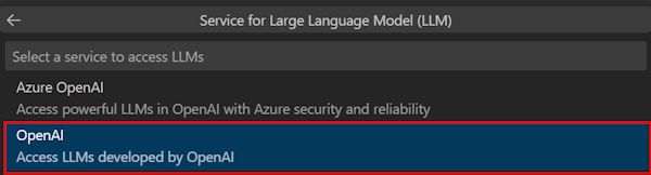 Captura de pantalla que muestra la opción TypeScript para el lenguaje de programación en Teams Toolkit.