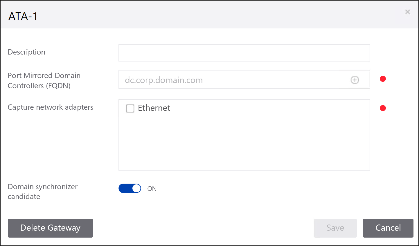 Configuración de la fase 2 de la puerta de enlace.