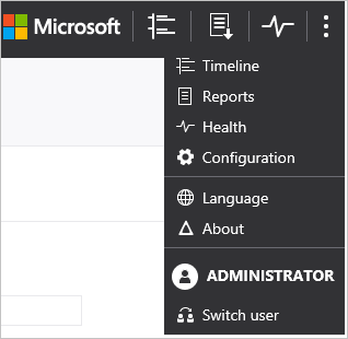 Menú de configuración de ATA.