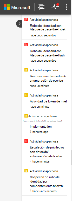 Imagen de la barra de notificaciones de ATA.