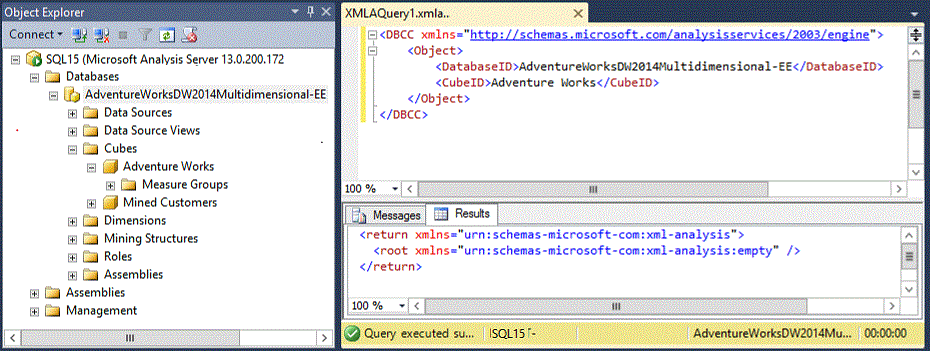 Comando DBCC XML en el