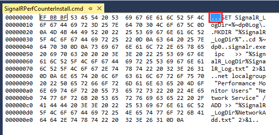 Eliminar bytes iniciales