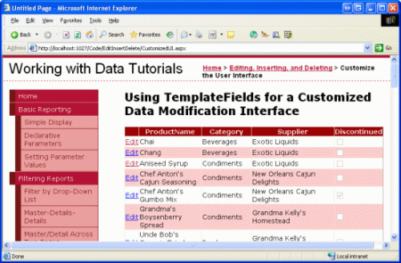 La interfaz de solo lectura de GridView está completa