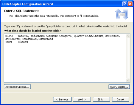 Escribir la consulta SQL en el cuadro de texto