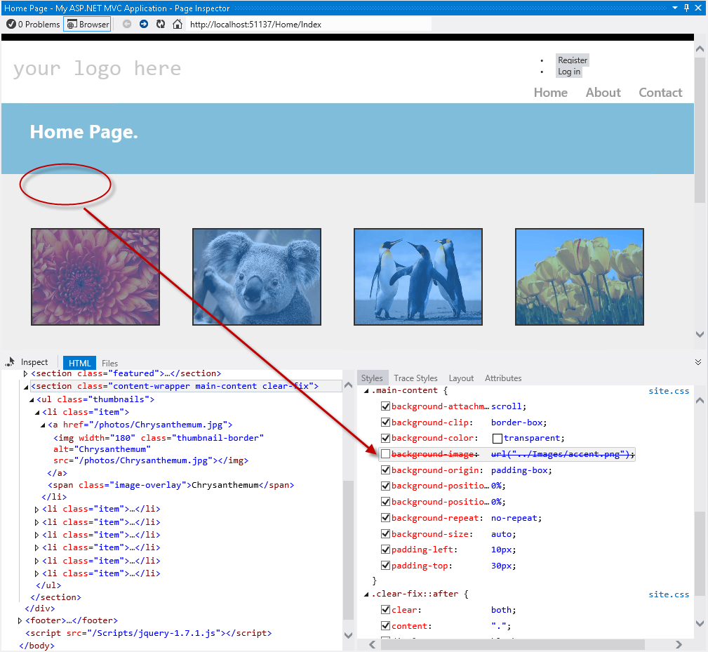 Habilitación y deshabilitación de estilos CSS