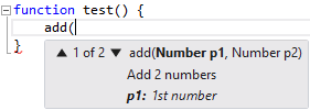 Documentación XML para las sobrecargas