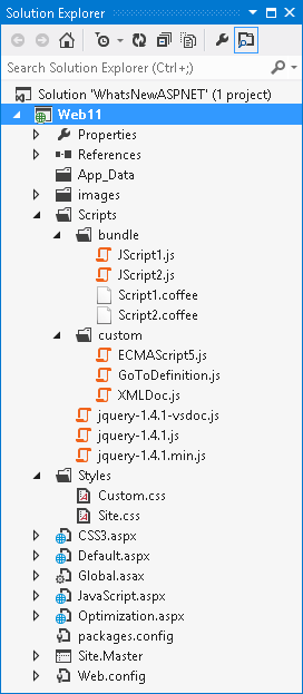 Varias hojas de estilos y archivos JavaScript en la aplicación