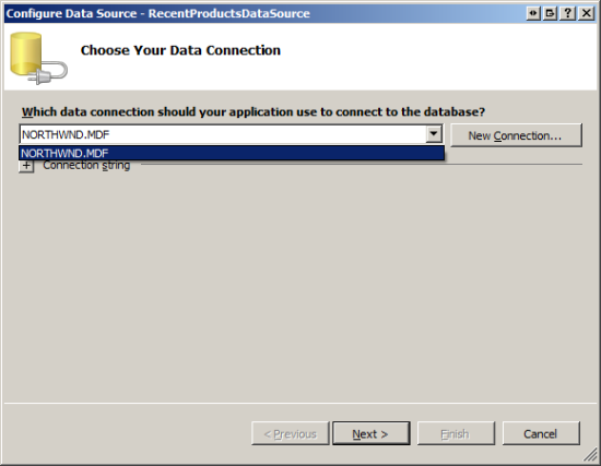 Conexión a la base de datos Northwind