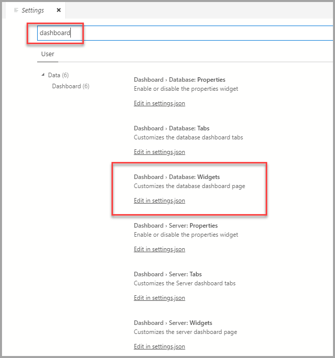 Búsqueda de configuración