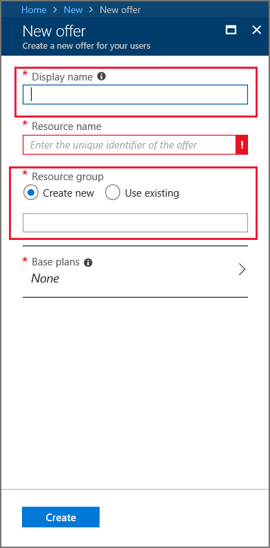 Nombre para mostrar en el portal de administración de Azure Stack Hub