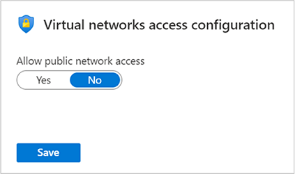 Opción Public Network Access (Acceso a la red pública)