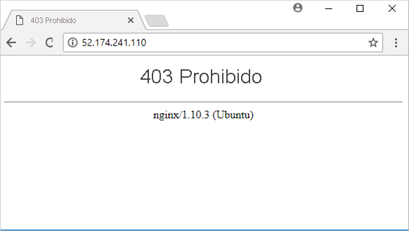 El sitio web de NGINX ya no carga la página predeterminada