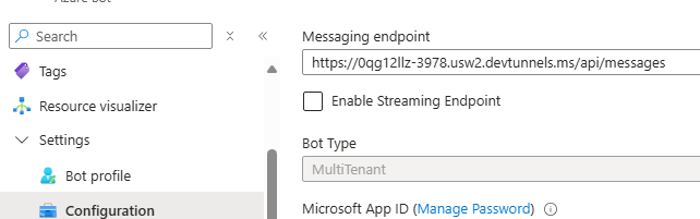 Messaging endpoint (Punto de conexión de mensajería)