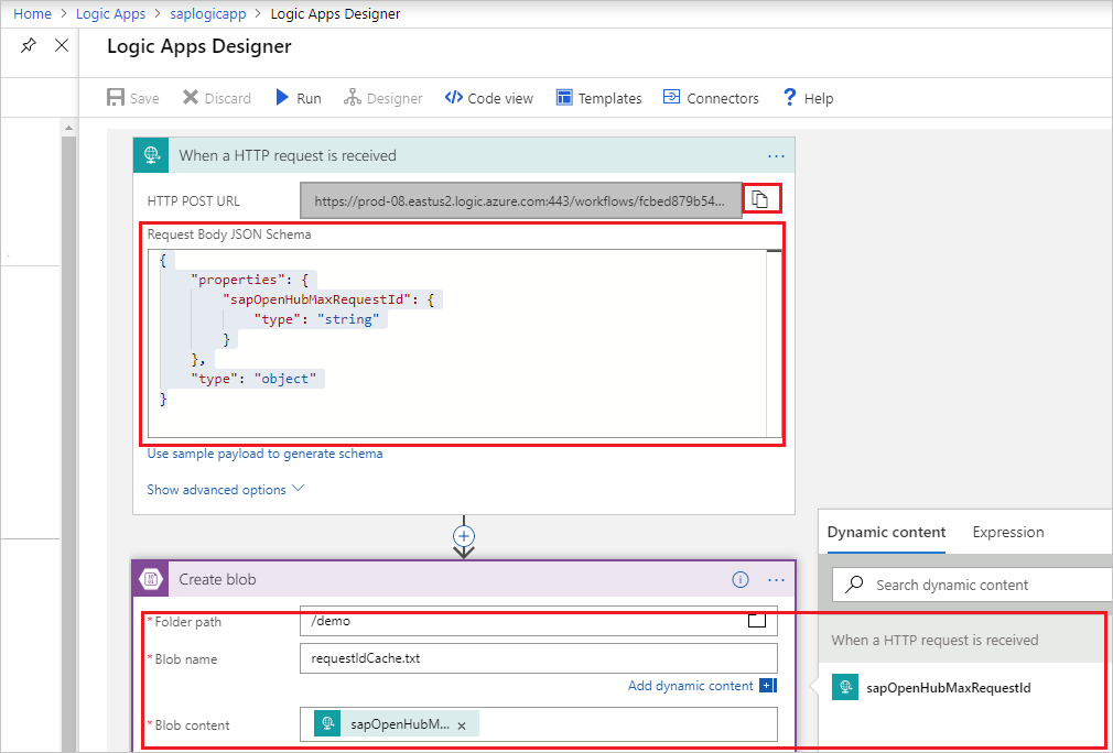 Configuración de la aplicación lógica