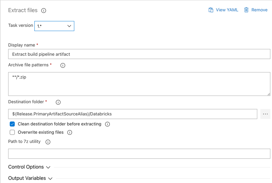 Desempaquetado en Azure DevOps