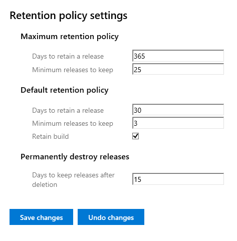 Configuración de la retención de versiones local