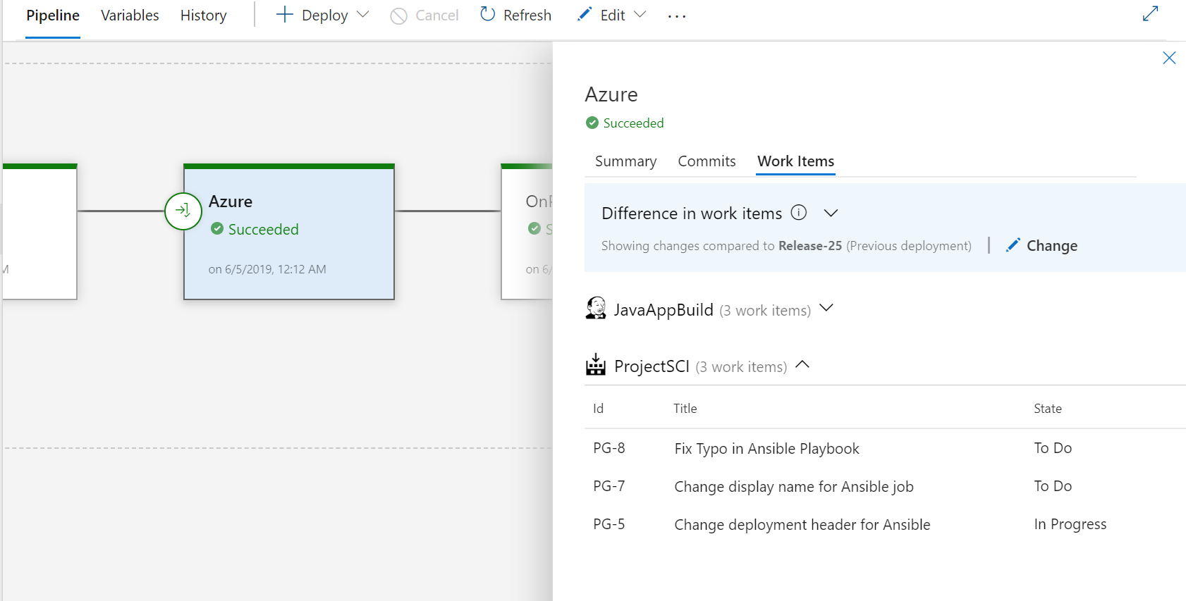 Aplicación de Azure Pipelines para Jira.