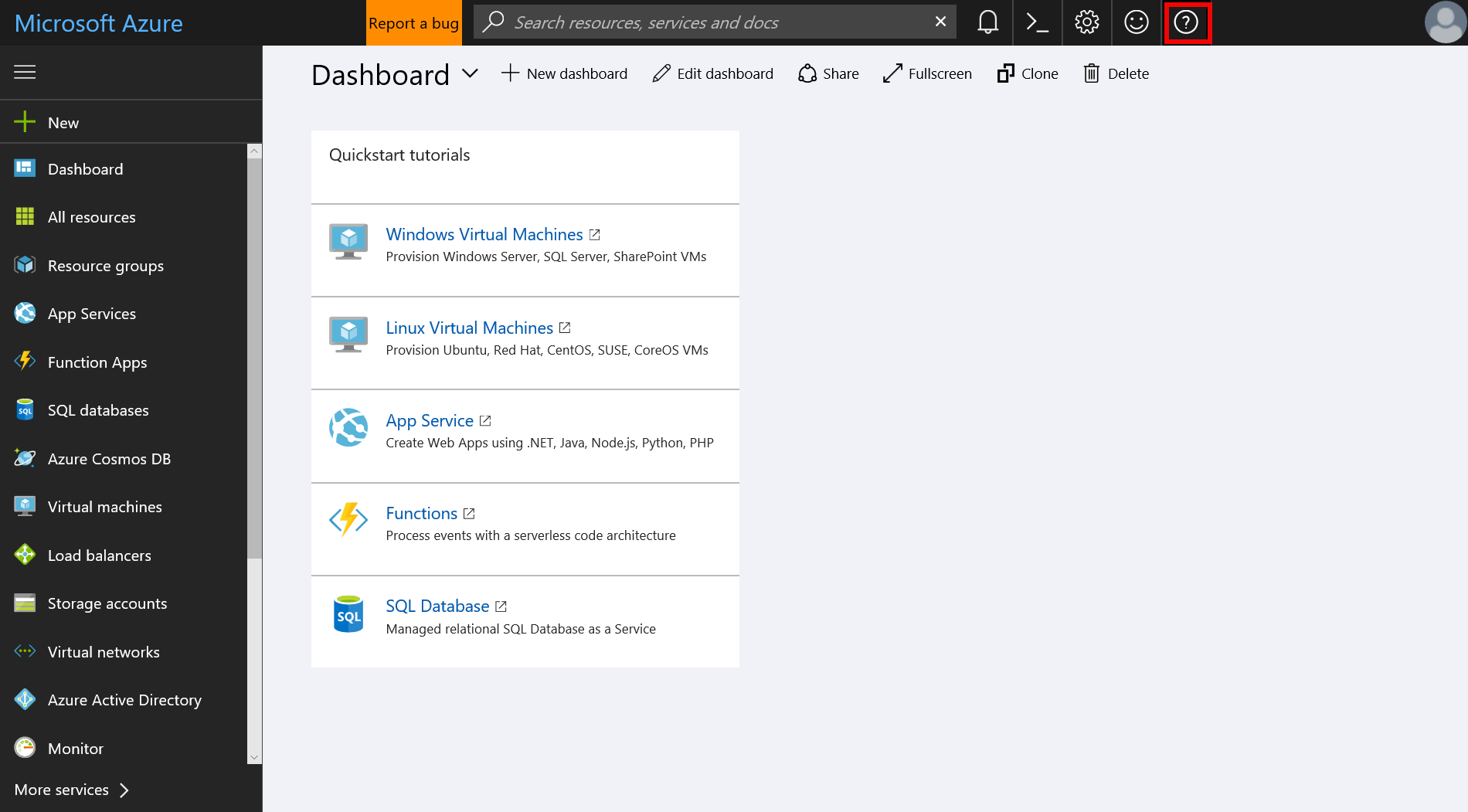 Ponerse en contacto con el equipo de soporte técnico en Azure Portal