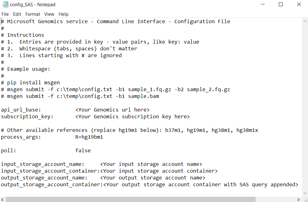 Configuración de SAS para Genomics