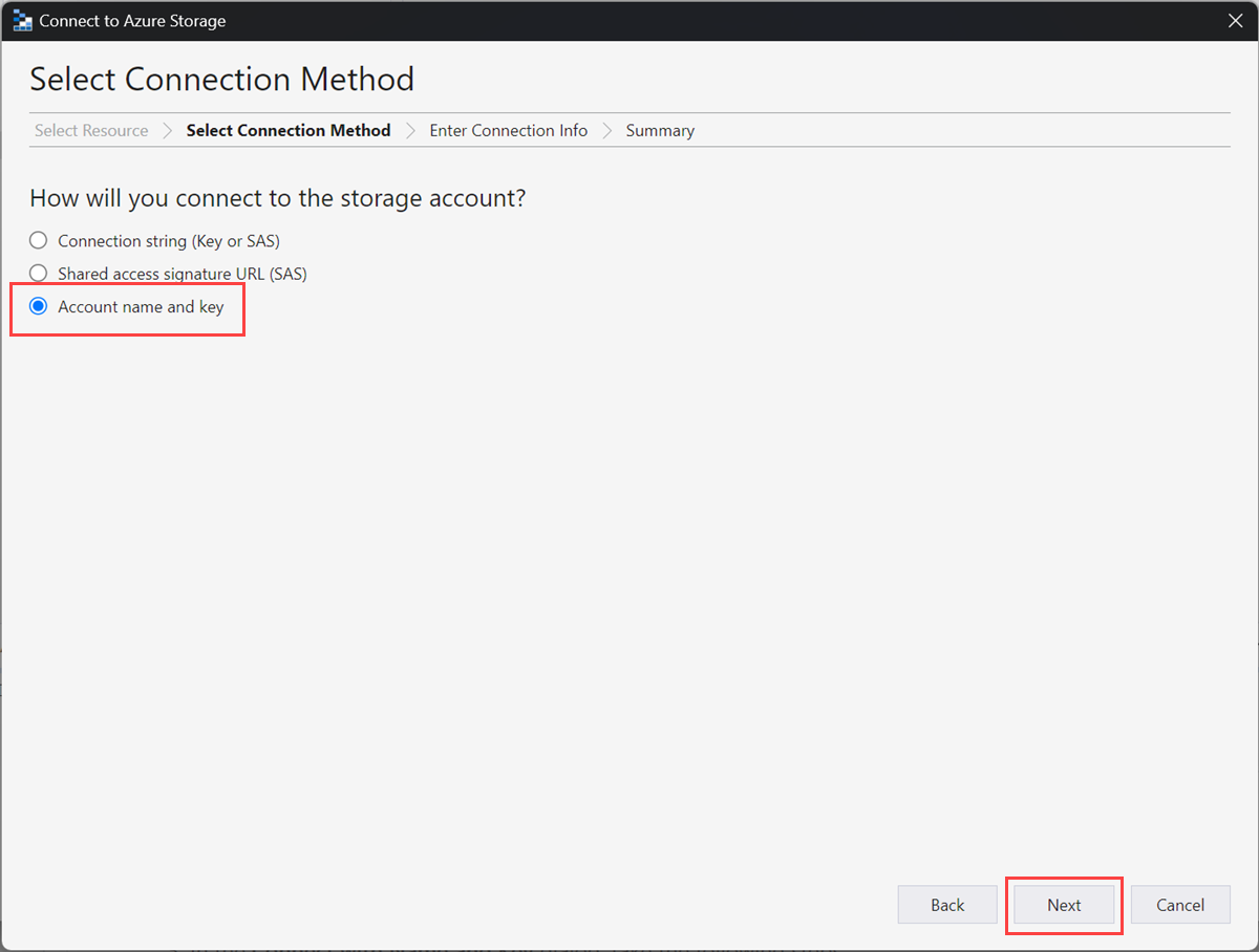 Configuración del Explorador de Storage 3