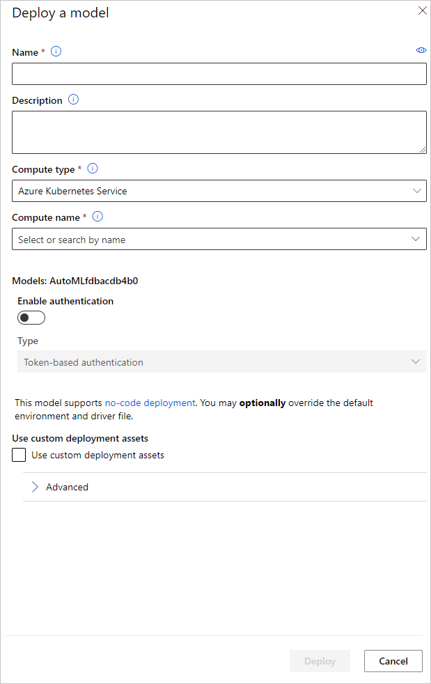 Configuración de la implementación