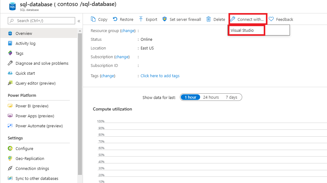 Conexión a Visual Studio