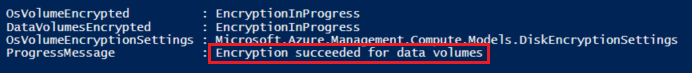 Estado de cifrado en PowerShell