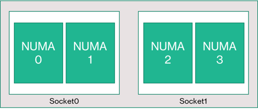 Topología de las VM de la serie HBv3