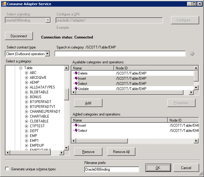 Recuperar metadatos de una base de datos de Oracle