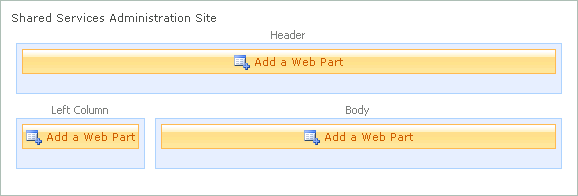 Página de elementos web vacía