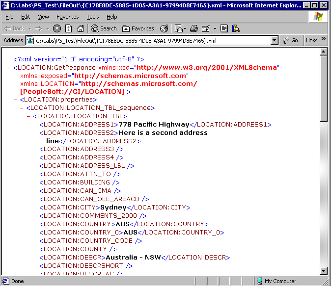 Imagen que muestra el contenido del archivo XML.