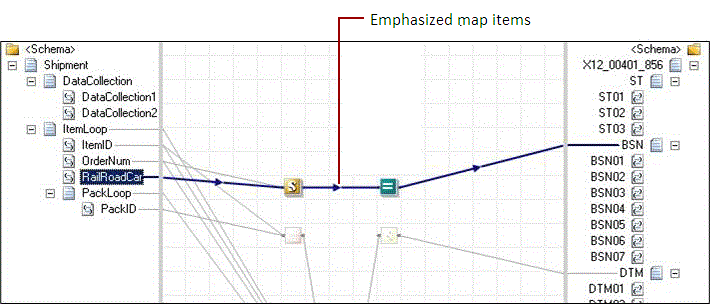 Resaltar un elemento de mapa