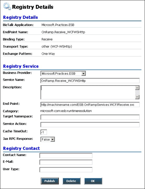 Página de detalles del Registro