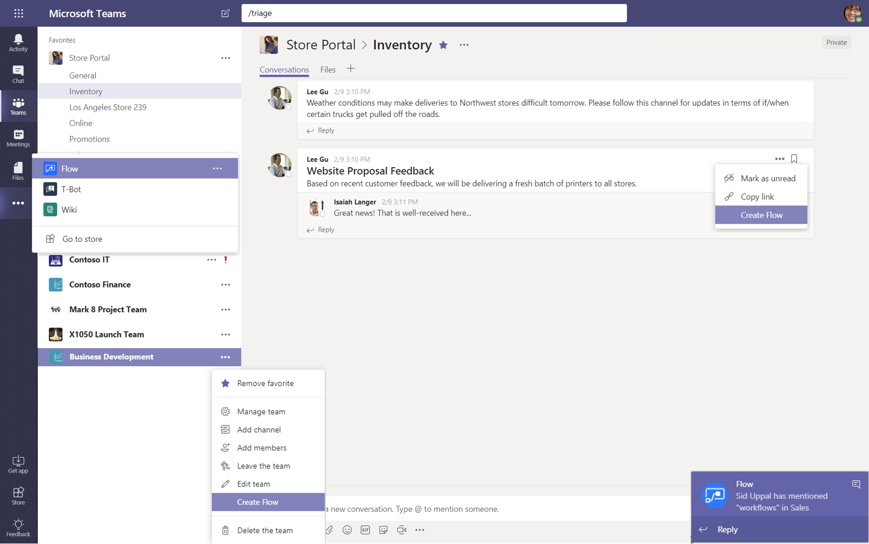 Puntos de integración de Microsoft Teams