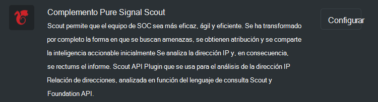 Imagen del complemento Pure Signal Scout.