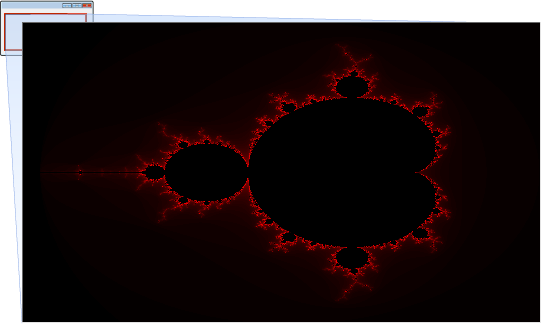 La aplicación Mandelbrot.