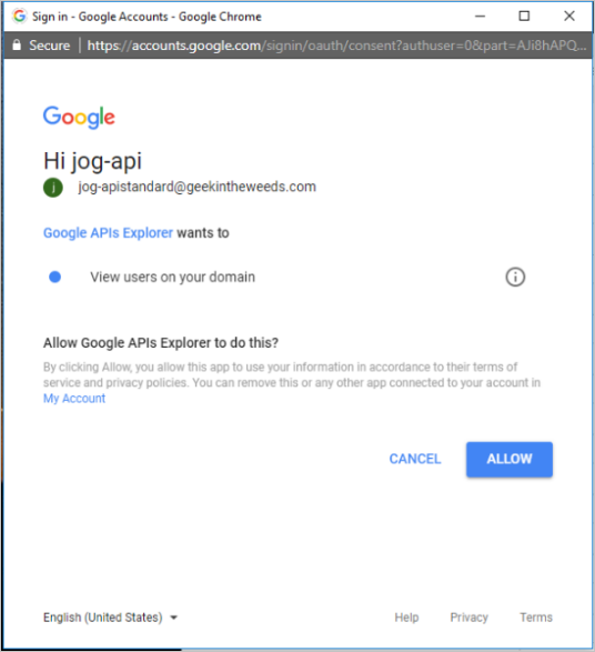 Google de suplantación de identidad de OAuth.