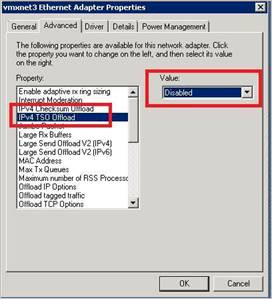 Problema del sensor de VMware.