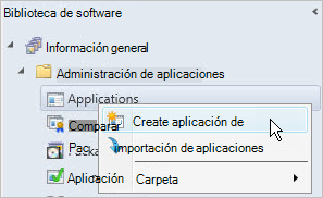 Crear aplicación