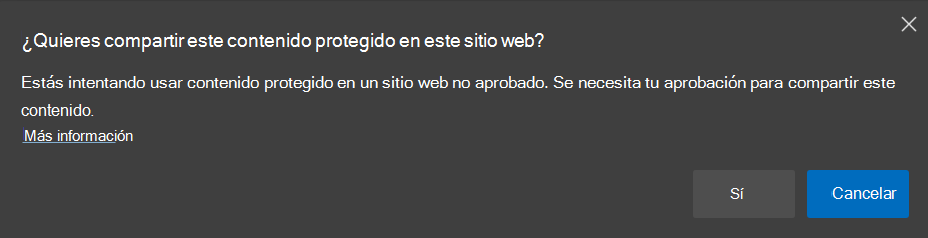 Solicitud de anulación de contenido protegido