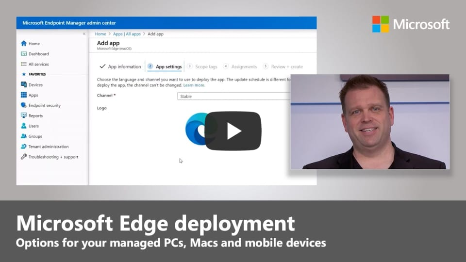 Implementación de Microsoft Edge en cientos o miles de dispositivos