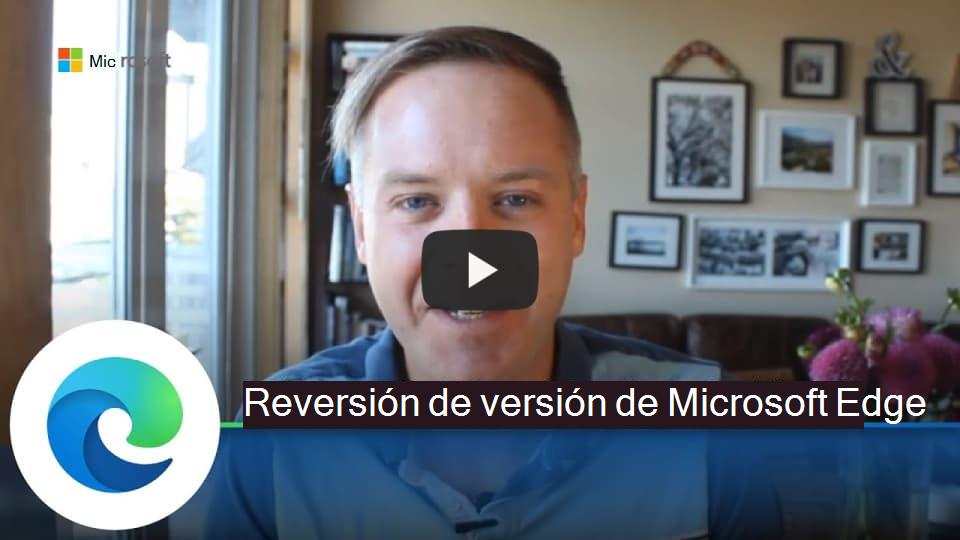 Reversión de versión de Microsoft Edge