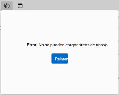 No se puede cargar el mensaje de error, pedir reintento