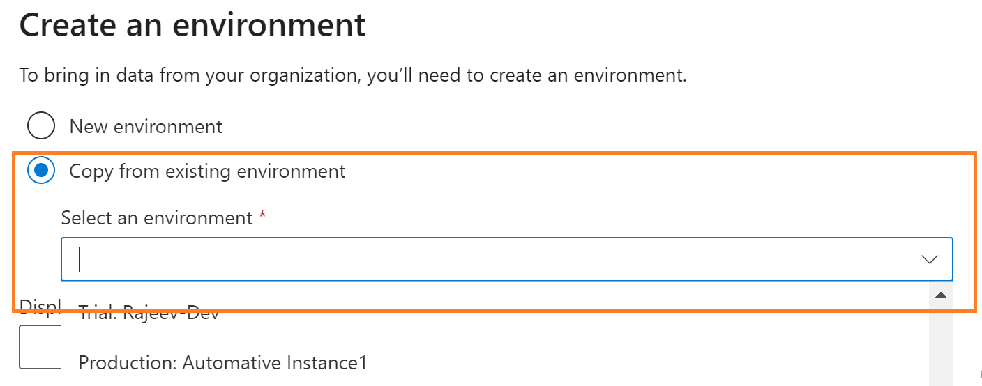 Objeto visual del cuadro de diálogo de configuración de copia