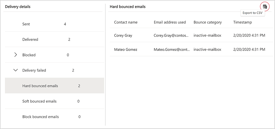 Exportar una categoría a CSV.